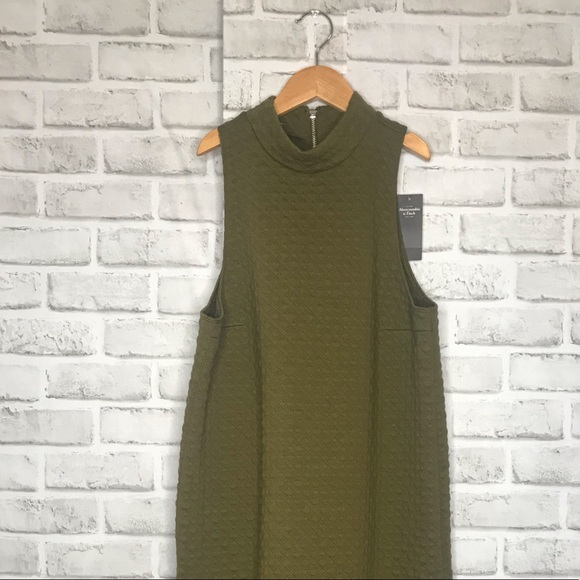 Dark Green Abercrombie and Fitch Skater Dress - Picture 2 of 8